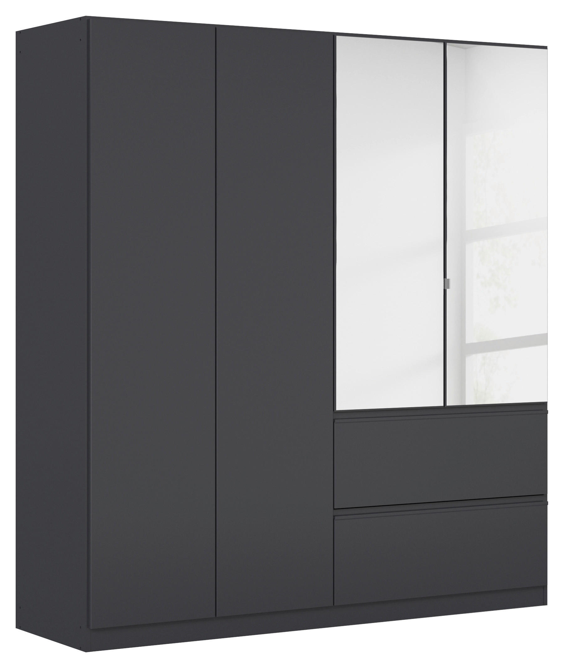 DREHTÜRENSCHRANK 181/197/54 cm 4-türig Grau  - Grau, MODERN, Holzwerkstoff (181/197/54cm) - Rauch Möbel