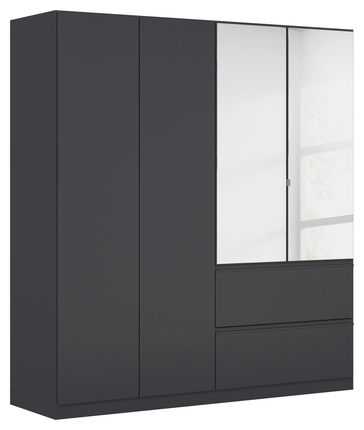 DREHTÜRENSCHRANK in Grau  - Grau, Modern, Holzwerkstoff (181/197/54cm) - Rauch Möbel
