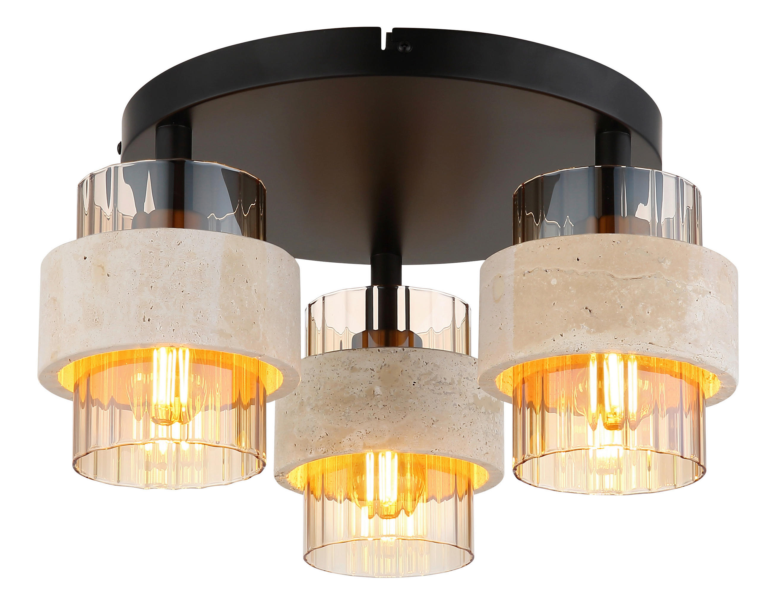 TAKLAMPA Daren 37,5/20,5 cm  - orange/beige, Basics, metall/glas (37,5/20,5cm)