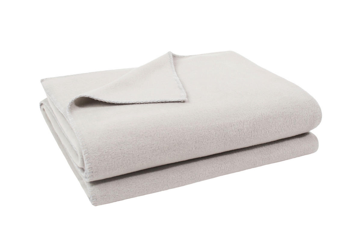 FLEECOVÁ DEKA, polyester, 140/190 cm - šedobéžová, Basics, textil (140/190cm) - Zoeppritz
