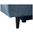 SCHLAFSOFA Chenille Blau  - Blau/Schwarz, KONVENTIONELL, Holz/Textil (212/97/105cm) - Carryhome