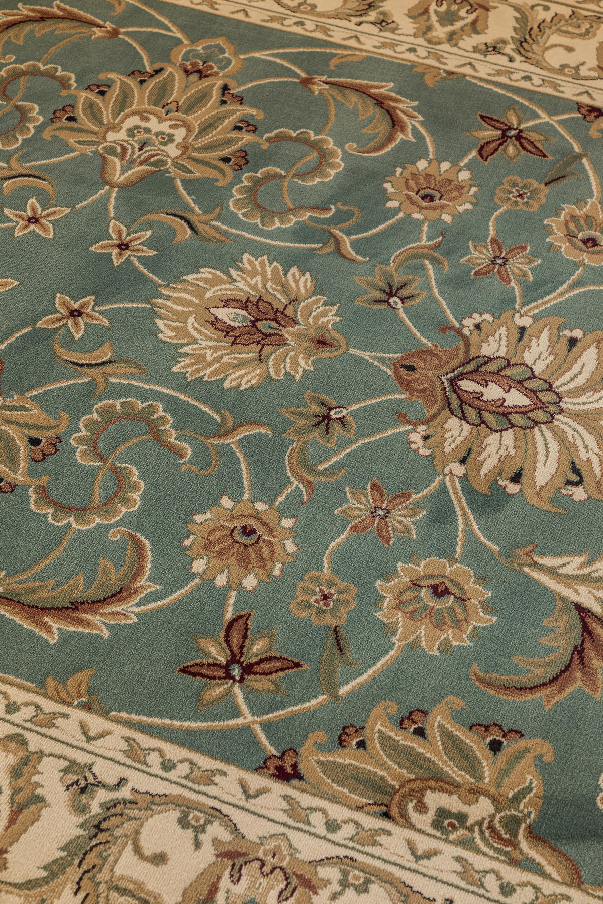 VINTAGE-TEPPICH 200/280 cm Herat Creme, Mintgrün  - Creme/Mintgrün, Basics, Kunststoff/Textil (200/280cm)