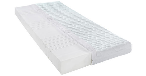 KALTSCHAUMMATRATZE 140/200 cm Höhe ca. 16 cm  - Weiß, Basics, Textil (140/200cm) - Sleeptex