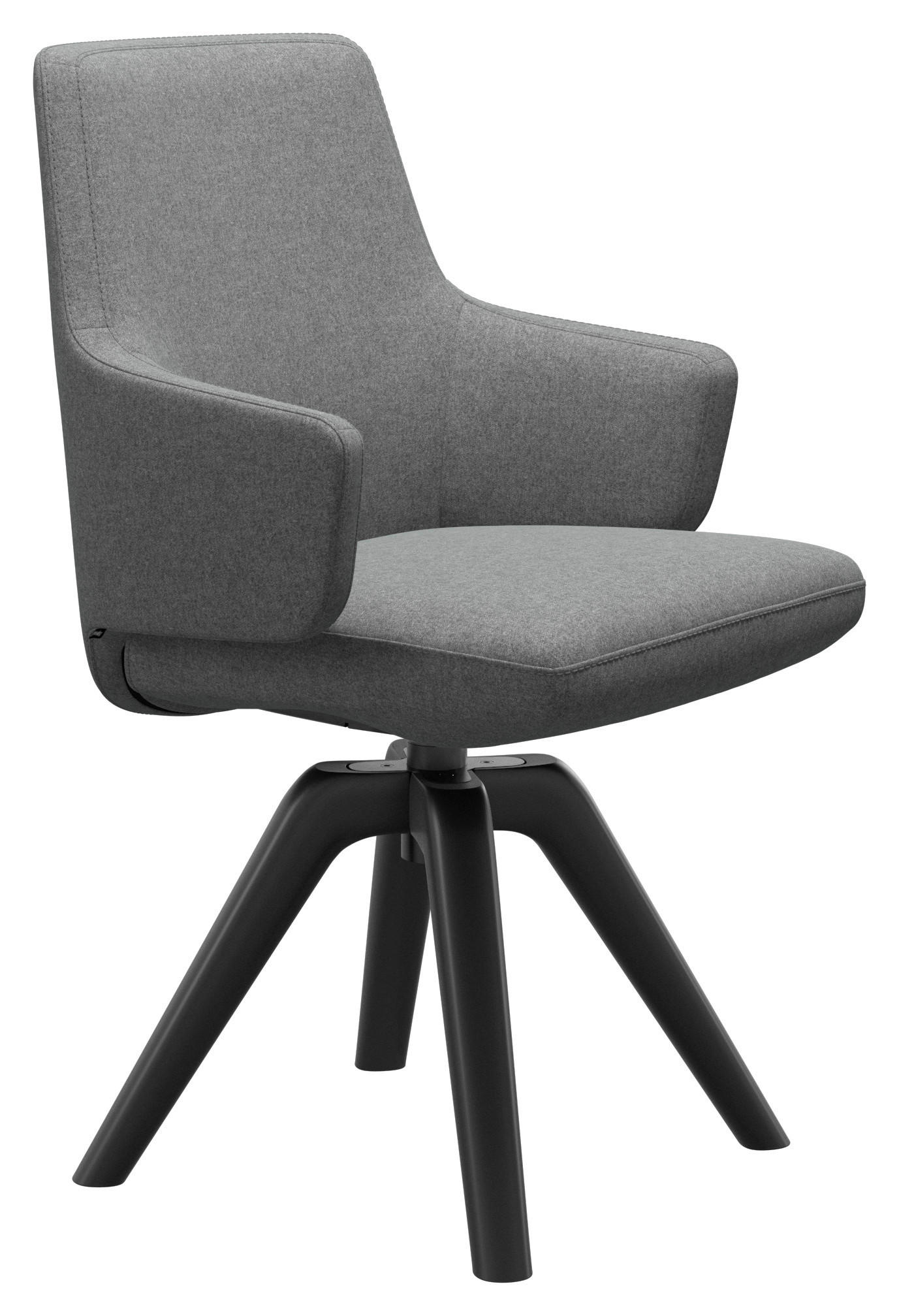 ARMLEHNSTUHL in Flachgewebe - Grau, MODERN, Holz/Textil (58/92/62cm) - Stressless