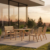 GARTENSET 4-teilig  - Naturfarben, MODERN, Holz - Gardenson