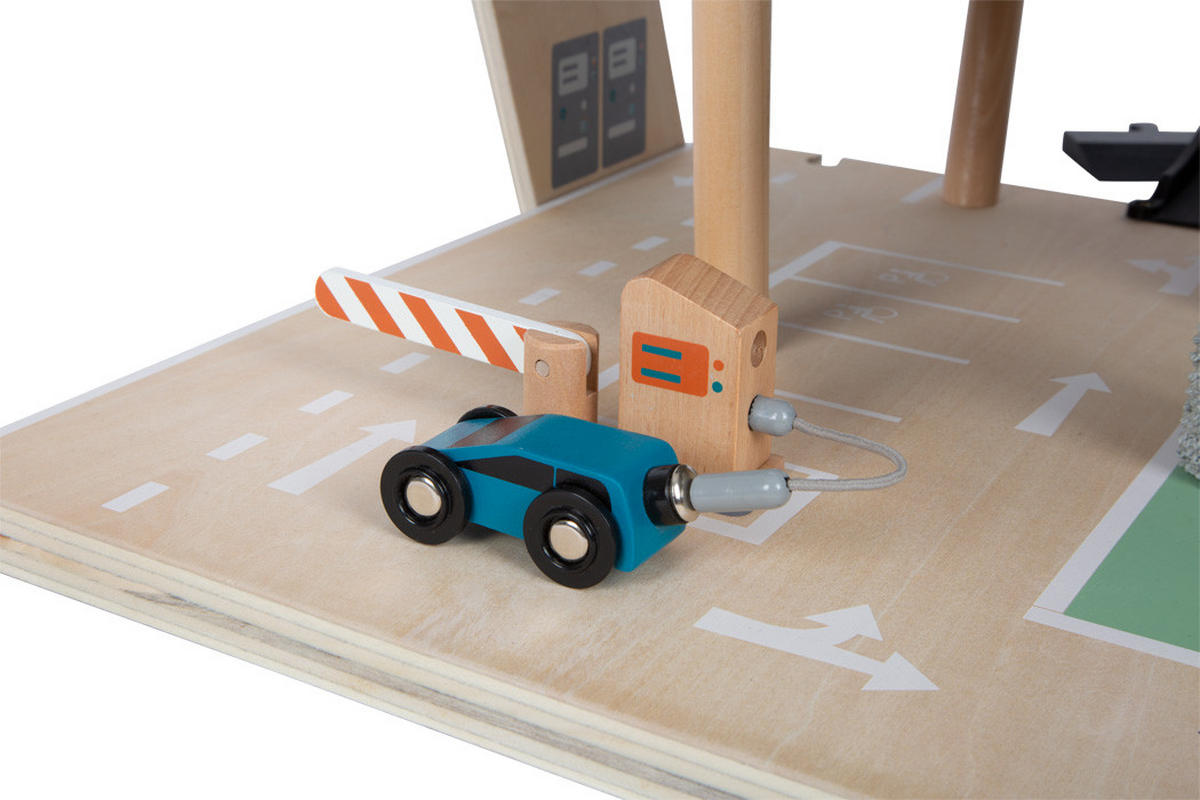 PARKGARAGE  - Multicolor, Basics, Holz/Kunststoff (62/43/36cm) - small foot