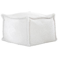 POUF Bouclé Naturfarben 70/70/40 cm  - Naturfarben, Design, Textil (70/70/40cm) - Carryhome