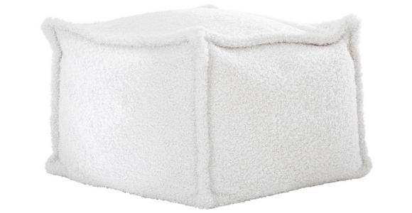 POUF Bouclé Naturfarben 70/70/40 cm  - Naturfarben, Design, Textil (70/70/40cm) - Carryhome