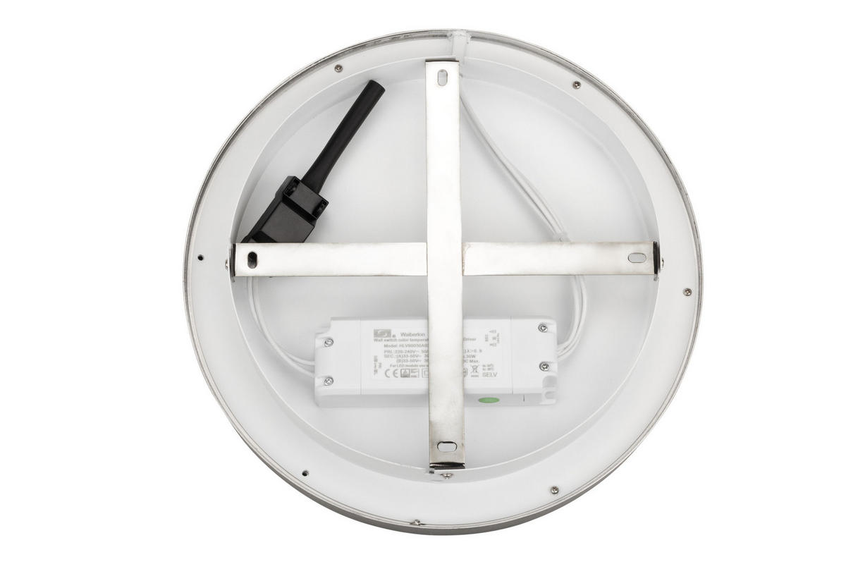 LED-DECKENLEUCHTE 22 W  30,5/5,5 cm    - Alufarben, Basics, Metall (30,5/5,5cm) - Novel