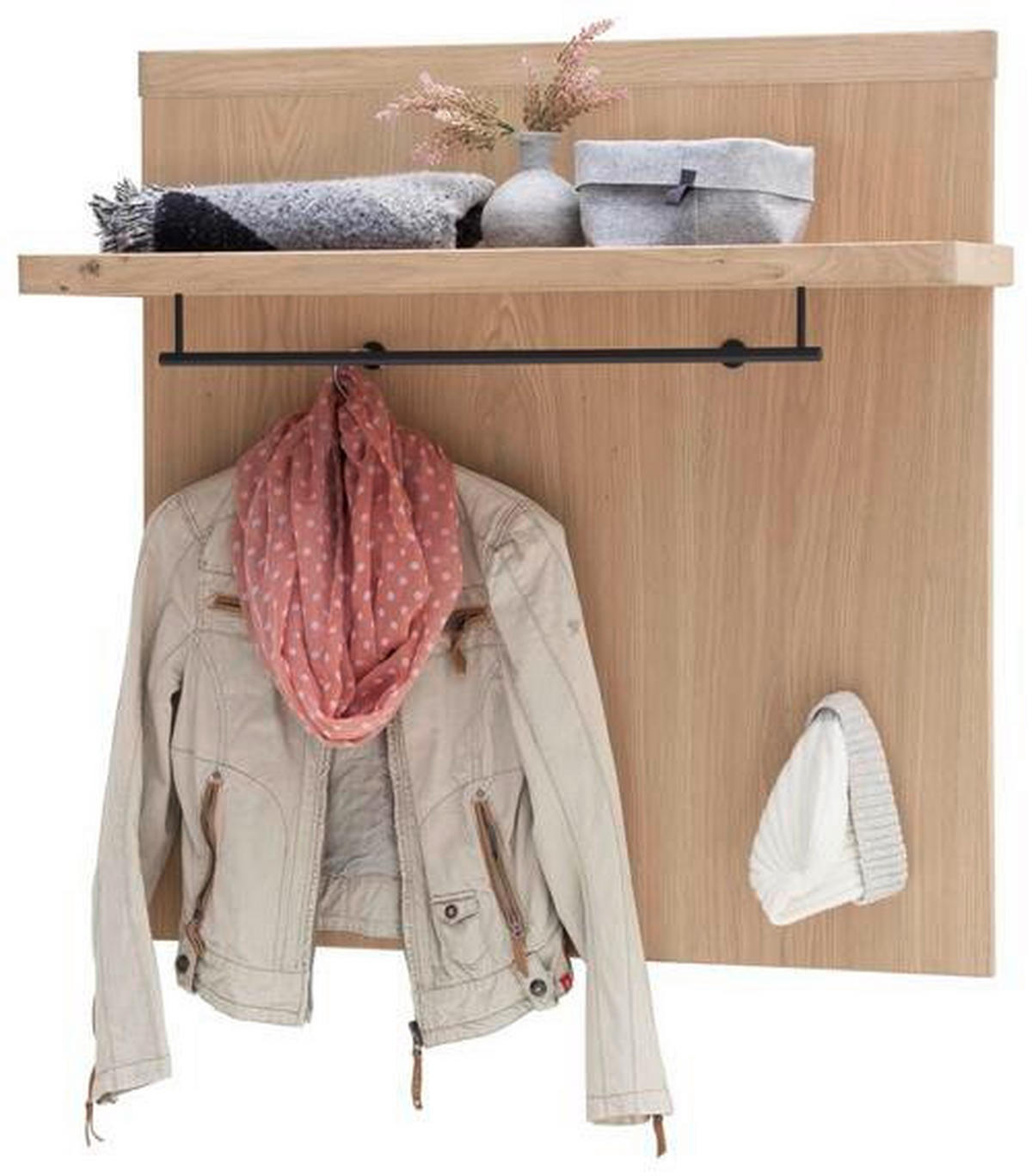 GARDEROBE 5-teilig  in 260/204/38 cm  - Eichefarben, Natur, Holz/Holzwerkstoff (260/204/38cm) - Linea Natura