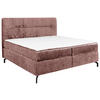 BOXSPRINGBETT 180/200 cm  Weinrot  - Weinrot/Schwarz, Design, Textil/Metall (180/200cm) - Esposa