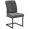 SCHWINGSTUHL  in Eisen Cord  - Schwarz/Grau, KONVENTIONELL, Textil/Metall (50/99/67cm) - MID.YOU
