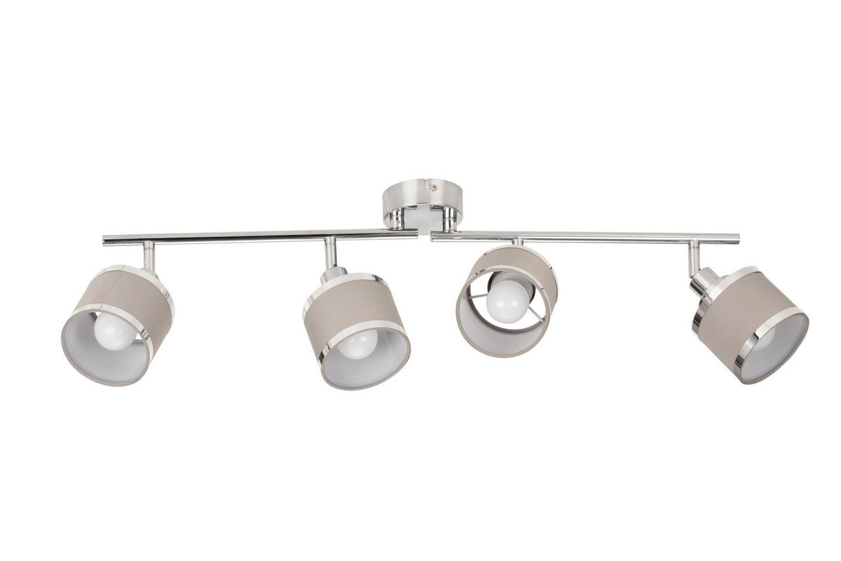STRAHLER Anello 89,3/10/19,5 cm   - Chromfarben/Grau, Basics, Kunststoff/Textil (89,3/10/19,5cm) - Novel