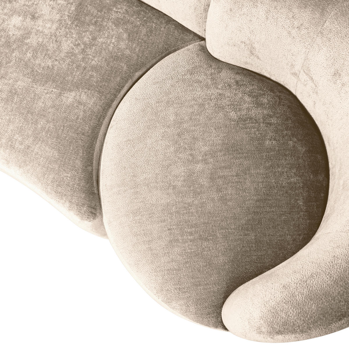 BIGSOFA Popular Chenille Naturfarben  - Naturfarben, Design, Textil (270/72/97cm) - Livetastic