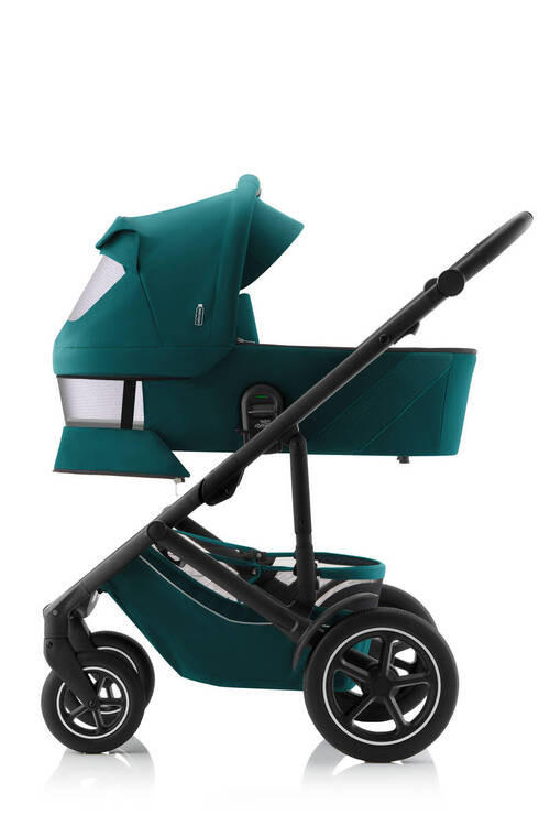 LIEGEWANNE - Dunkelgrün, Basics, Textil/Metall (43/20/85,5cm) - Britax Römer