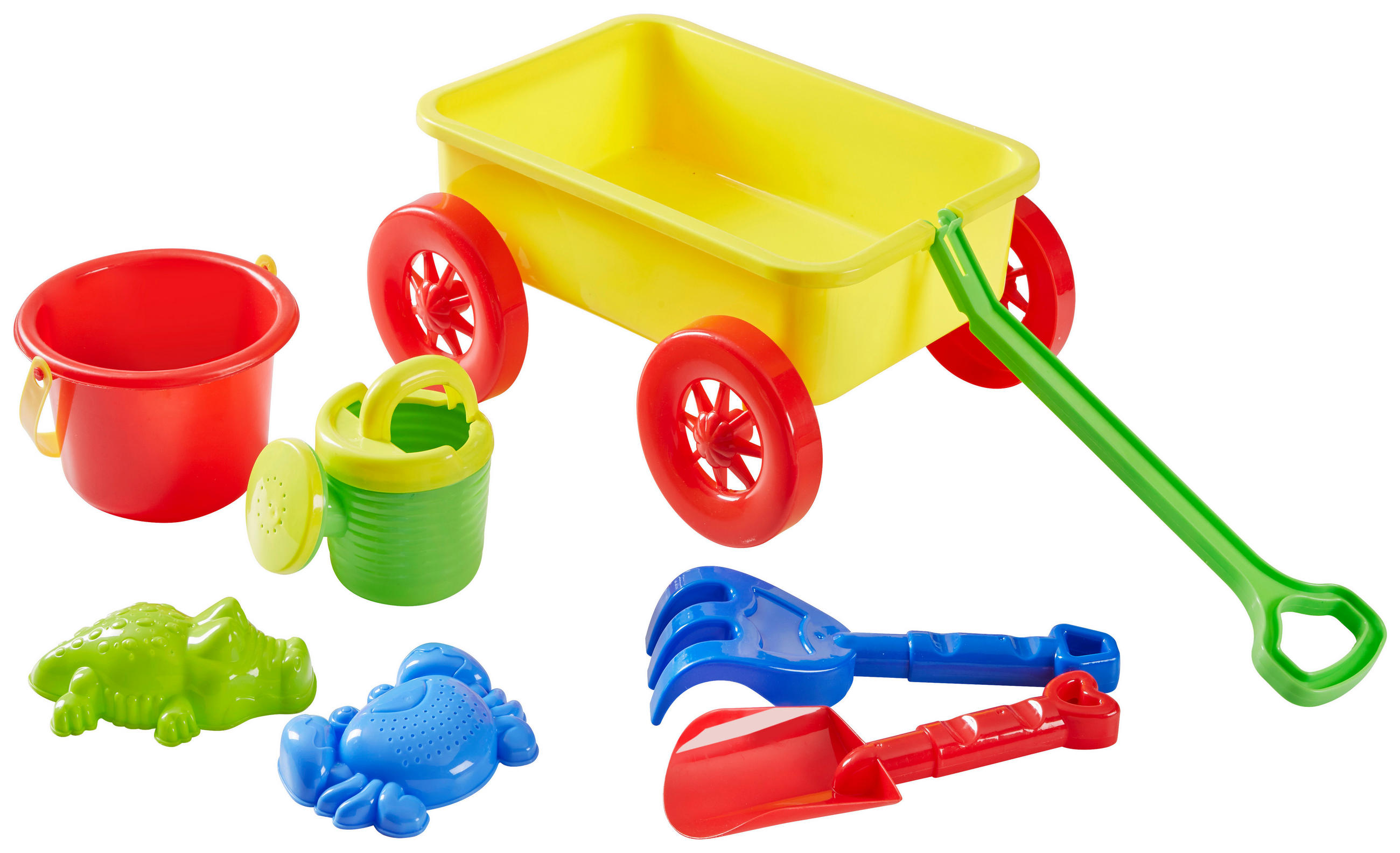 SANDLEKSAK - röd/grön, Basics, plast