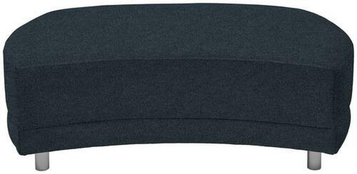 HOCKER in Textil Dunkelgrau  - Dunkelgrau/Silberfarben, Design, Kunststoff/Textil (142/46/100cm) - Carryhome