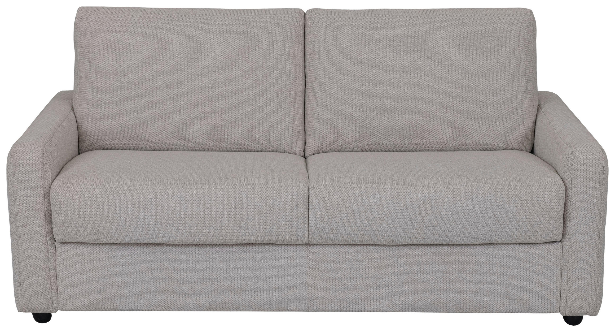 SCHLAFSOFA Webstoff Beige - Beige/Schwarz, KONVENTIONELL, Kunststoff/Textil (191/90/100cm) - Livetastic