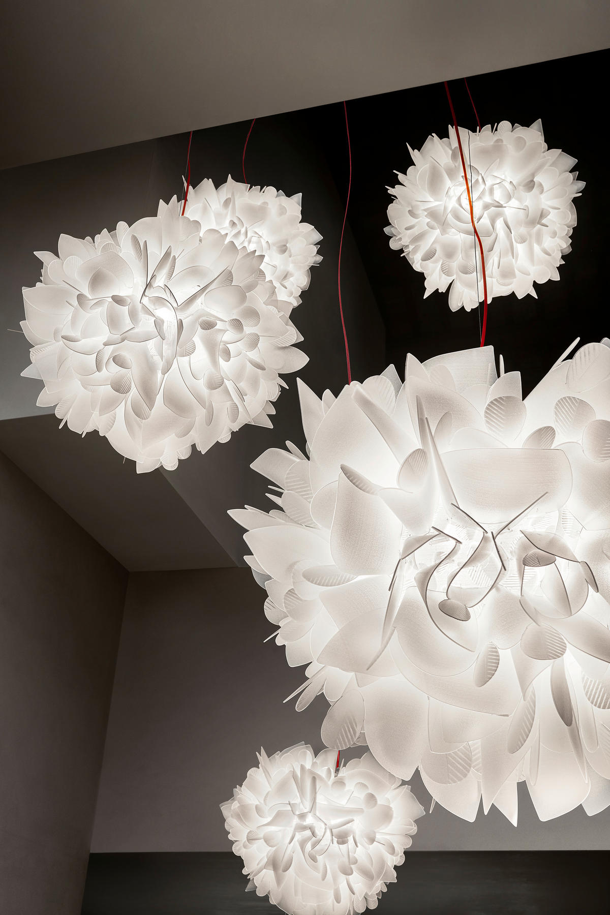 HÄNGELEUCHTE VELI 45/35 cm   - Weiß, Design, Kunststoff (45/35cm) - Slamp