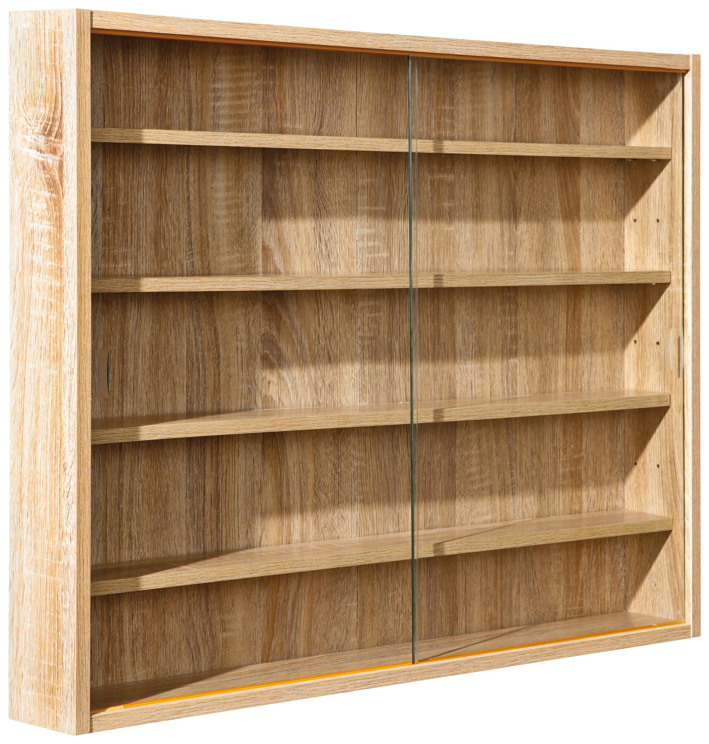 VÄGGHÄNGT VITRINSKÅP i Sonoma ek   - Sonoma ek, Klassisk, trämaterial/glas (80/60/9,5cm) - MID.YOU