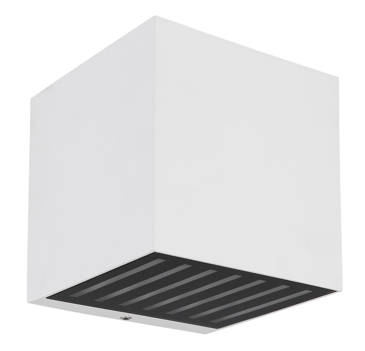 LED-AUSSENLEUCHTE - Klar/Weiss, Basics, Glas/Metall (10/10/10cm) - Globo