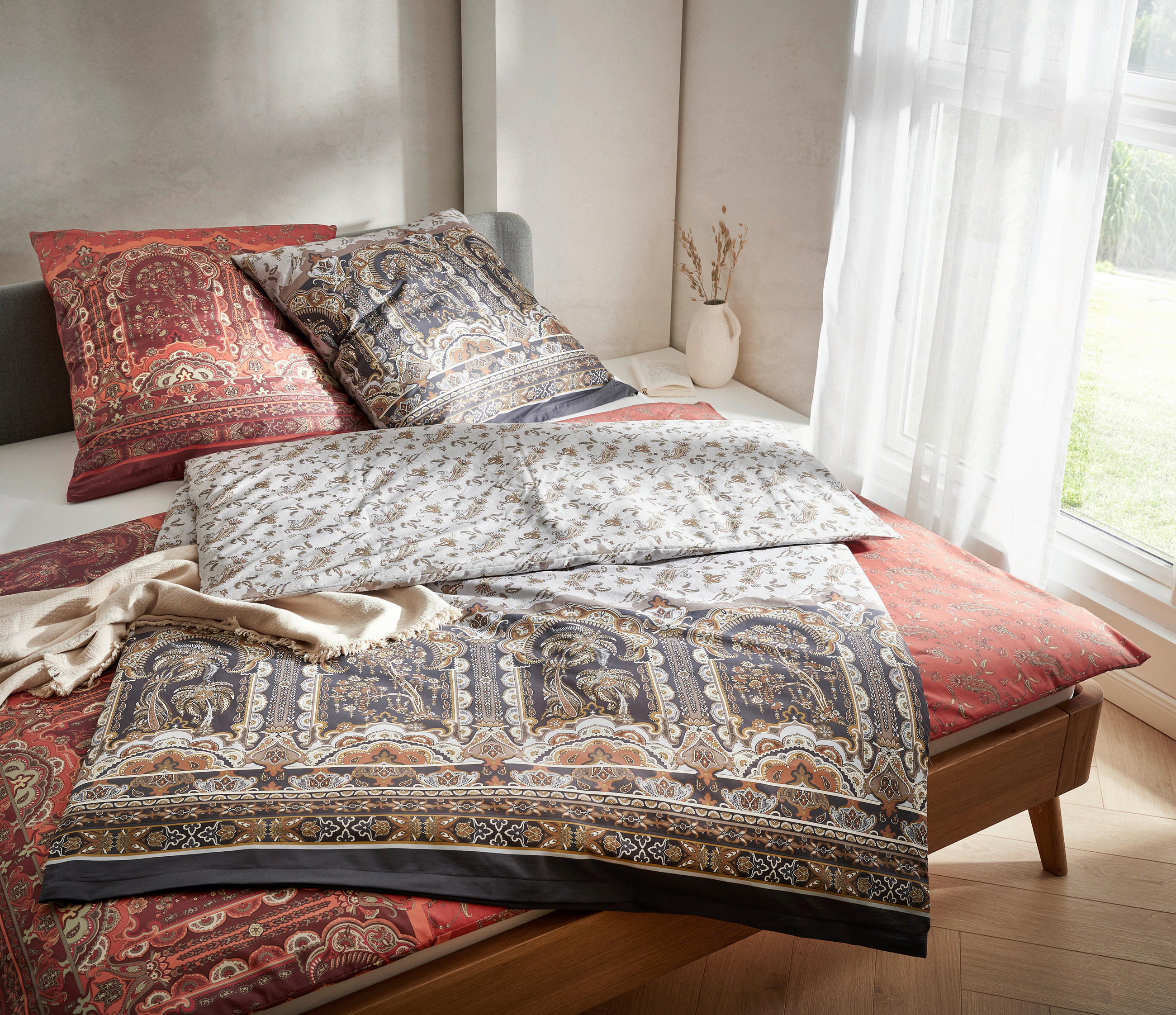 BETTWÄSCHE 155/220 cm  - Beige, Basics, Textil (155/220cm) - Bassetti