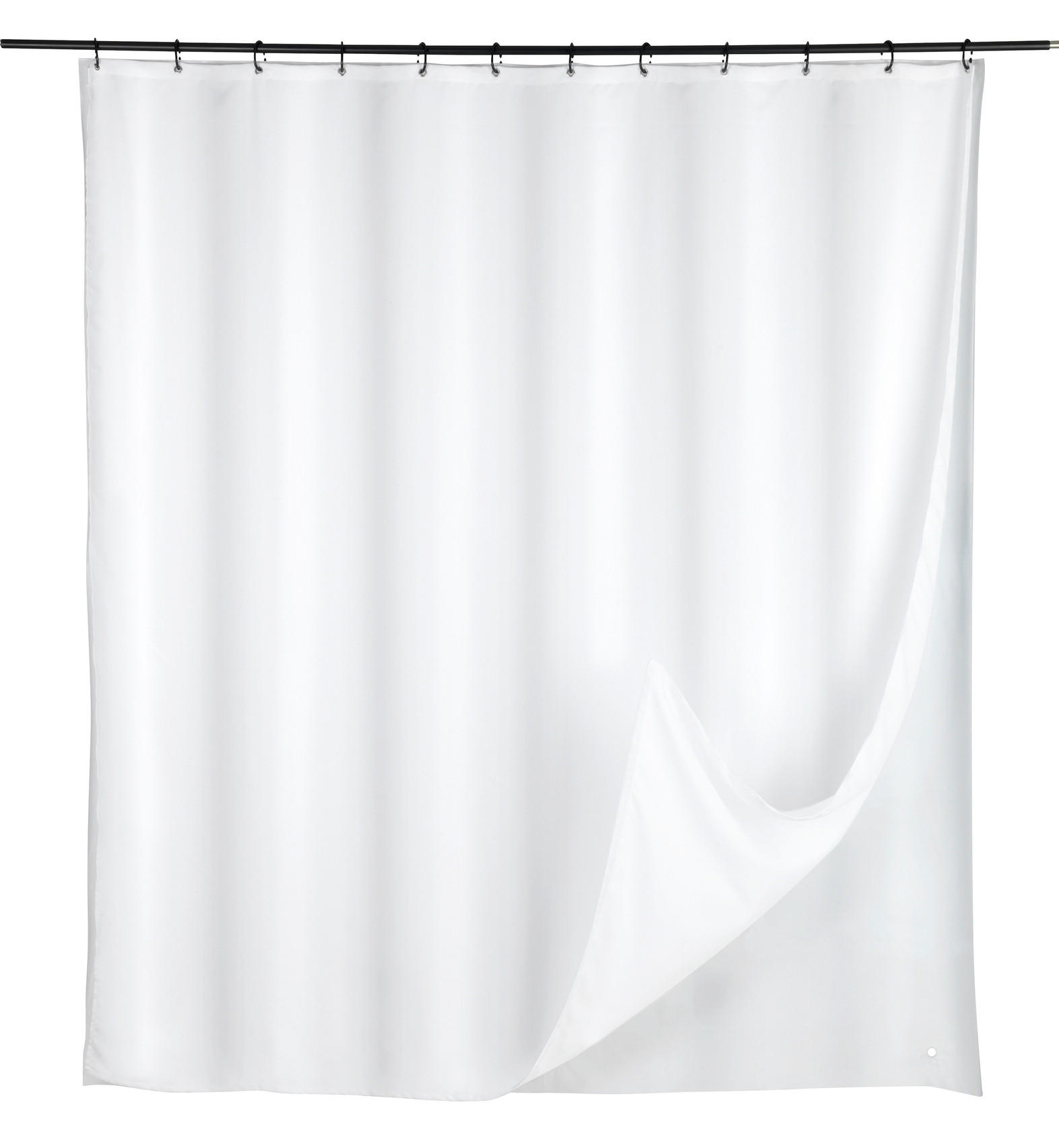 DUSCHVORHANG SAOBA GRS PES 180/200 cm  - Weiß, KONVENTIONELL, Kunststoff/Textil (180/200cm) - Schöner Wohnen