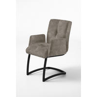 STOLICA SA RUKONASLONOM - siva/crna, Moderno, drvo/metal (59/88/68cm) - Livetastic