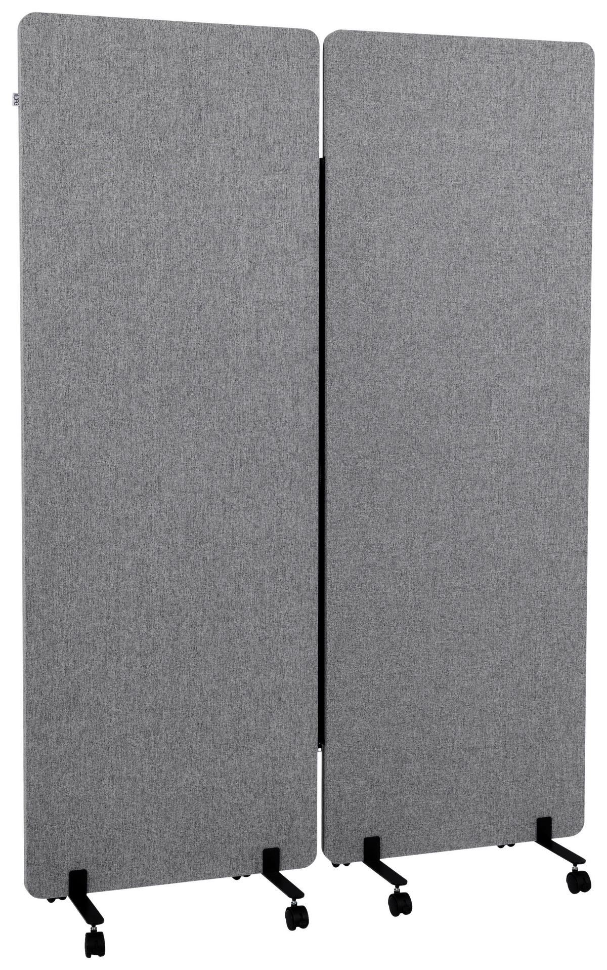 MELLANVÄGG  i metall, plast, textil  mörkgrå  - mörkgrå, Basics, metall/textil (60/177/35cm) - MID.YOU