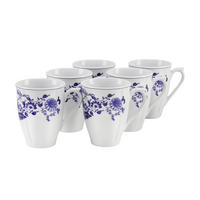 TASSENSET Flora Zwiebelmuster 6-teilig  - Blau/Weiss, Basics, Keramik (300ml) - Creatable