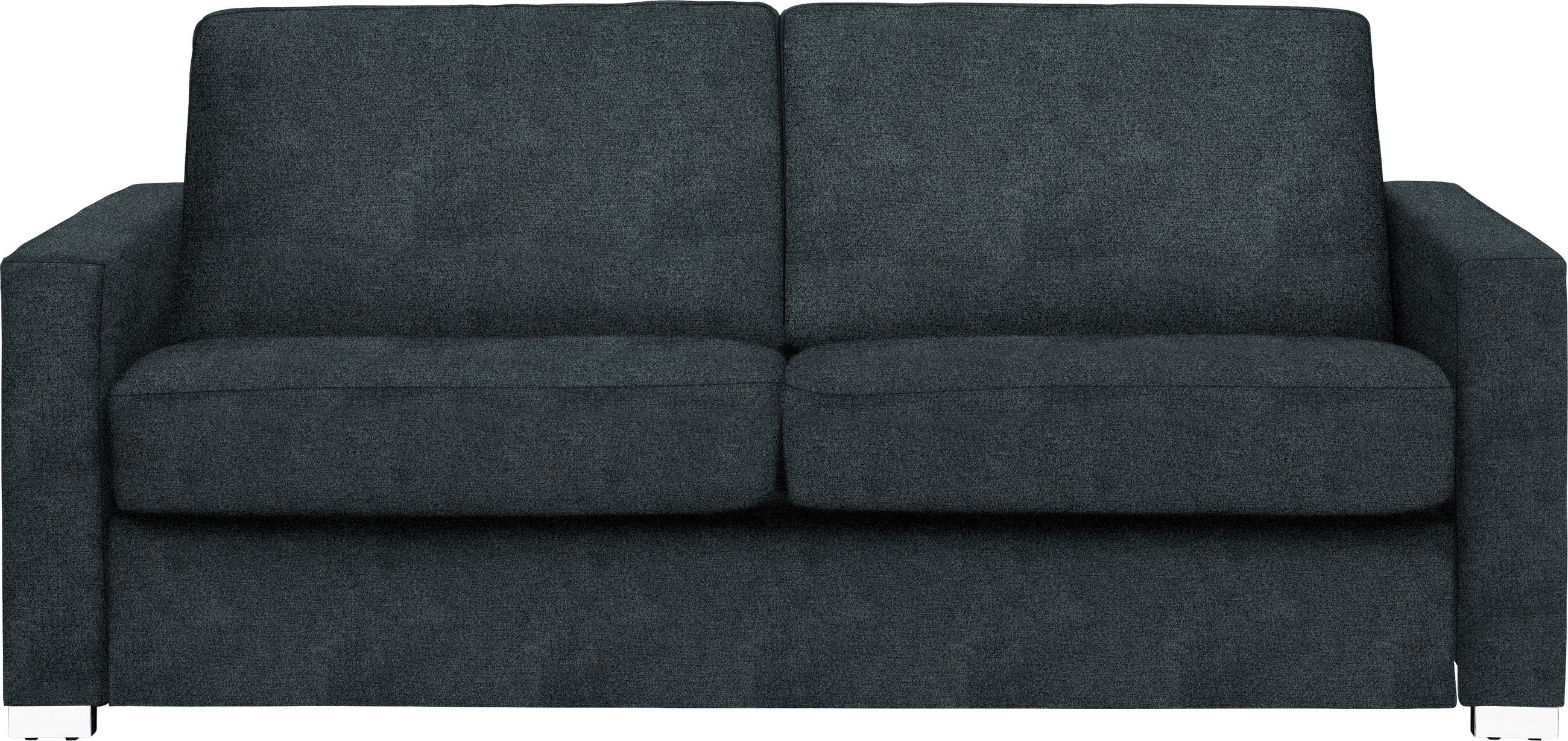 SCHLAFSOFA Webstoff Anthrazit  - Chromfarben/Anthrazit, KONVENTIONELL, Textil/Metall (188/86/97cm) - Novel