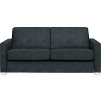 SCHLAFSOFA Webstoff Anthrazit  - Chromfarben/Anthrazit, KONVENTIONELL, Textil/Metall (188/86/97cm) - Novel
