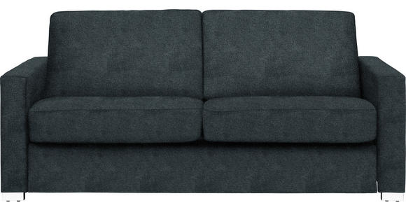 SCHLAFSOFA Webstoff Anthrazit - Chromfarben/Anthrazit, KONVENTIONELL, Textil/Metall (188/86/97cm) - Novel