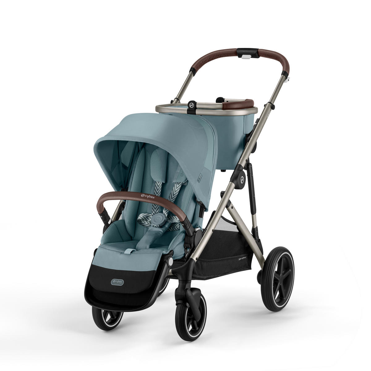 KINDERWAGEN Gazelle S  - Taupe/Pastellblau, Basics, Kunststoff/Textil (106/65/110cm) - Cybex