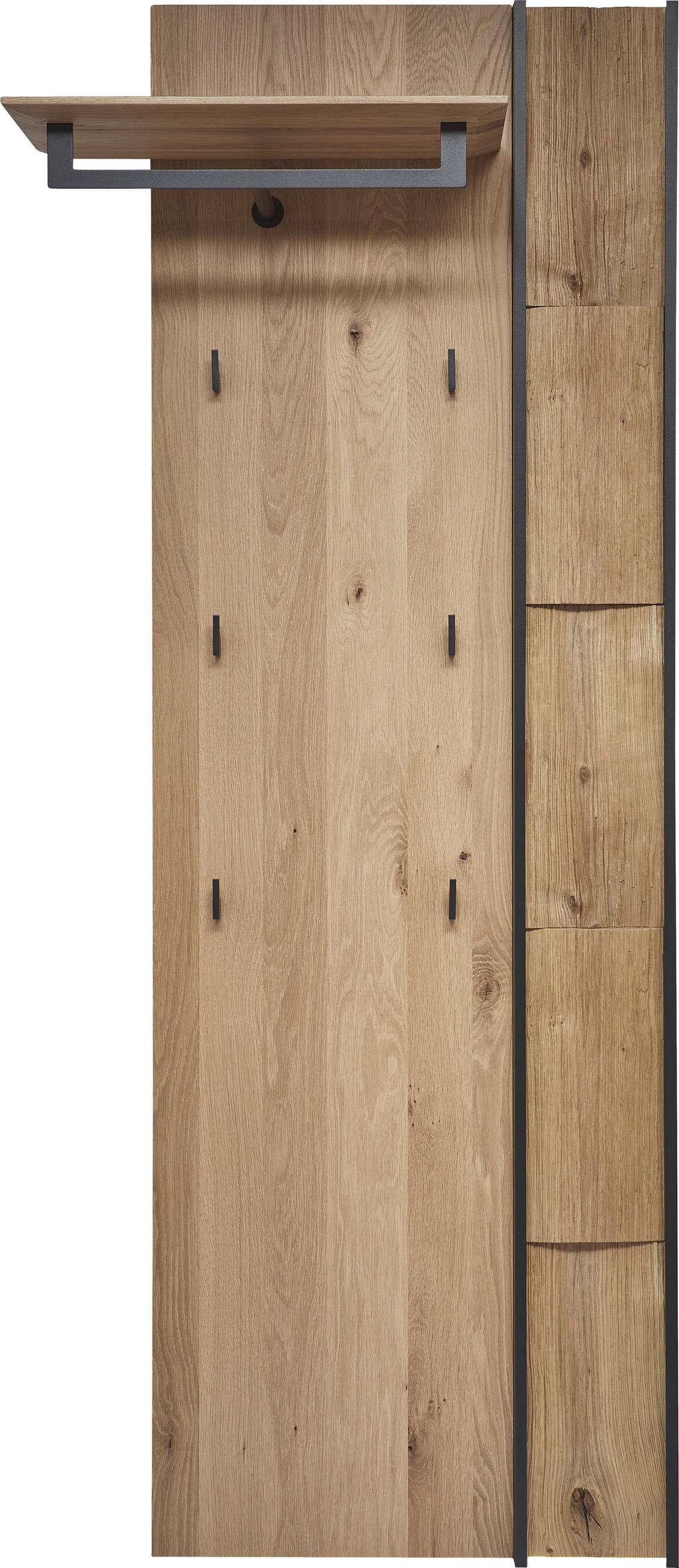 GARDEROBENPANEEL  in 79/196/35 cm  - Eichefarben, Design, Holz/Metall (79/196/35cm) - Johann Jakob