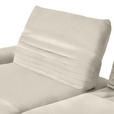 ECKSOFA  in Teddystoff Creme  170-195/280 cm  - Creme/Schwarz, Design, Textil/Metall (170-195/280cm) - Dieter Knoll