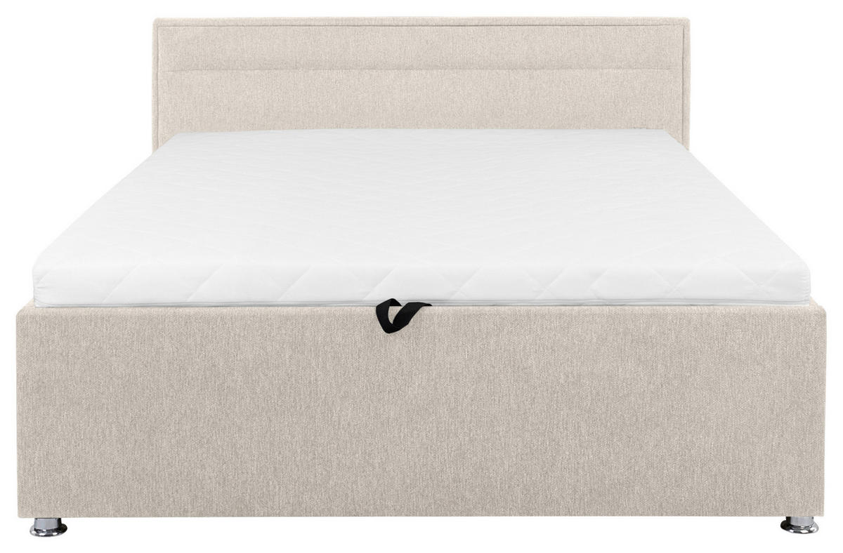 POLSTERBETT Bettkasten, Lattenrost Naturfarben 140/200 cm  - Naturfarben, MODERN, Holz/Kunststoff (140/200cm) - MID.YOU