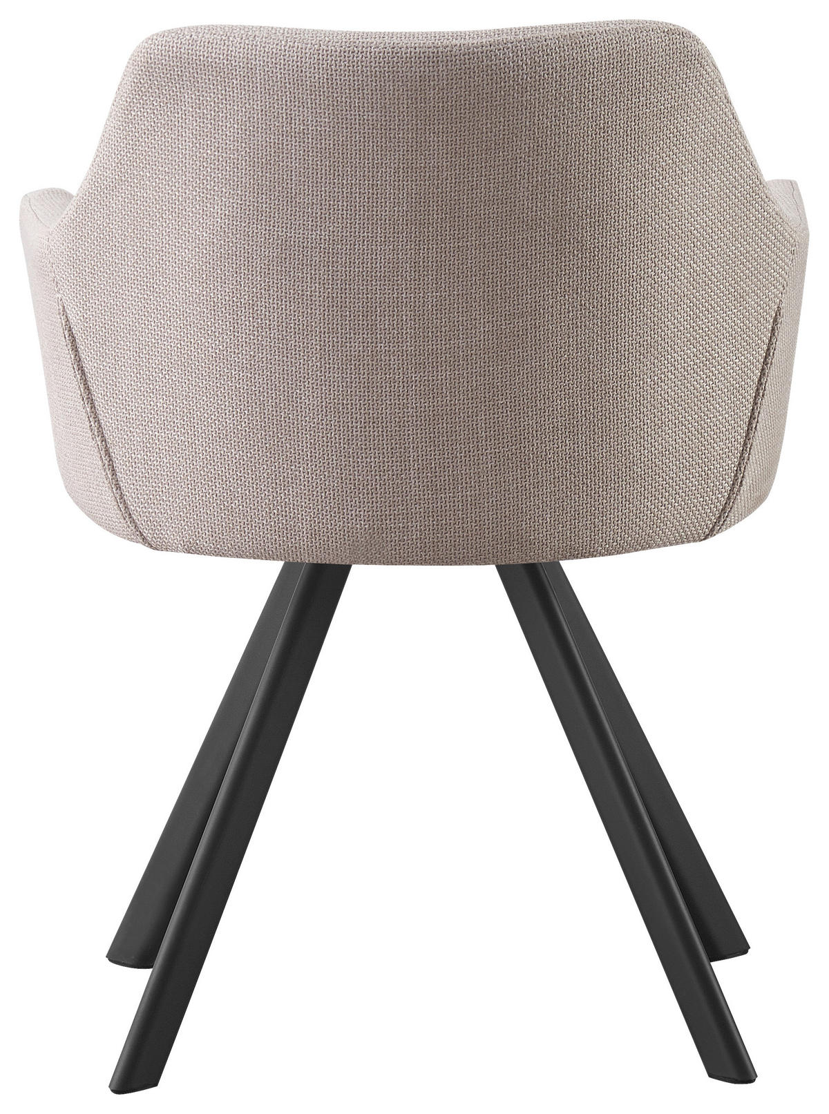 ŽIDLE S PODRUČKAMI, železo, tkaná látka, černá, béžová - černá/béžová, Design, kov/textil (58,5/78,5/60cm) - Hom`in