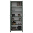 SCHUHSCHRANK 70/178,9/33,4 cm  - Schwarz/Grün, KONVENTIONELL, Holzwerkstoff/Kunststoff (70/178,9/33,4cm) - Xora