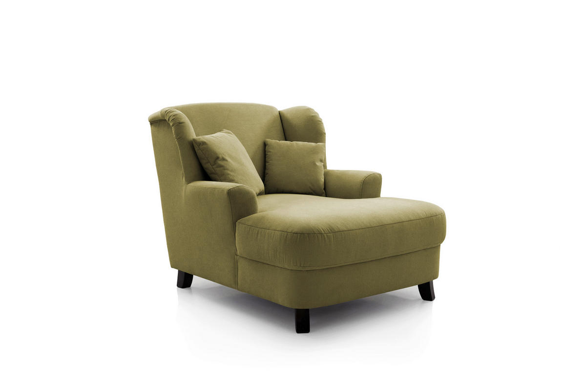 XXL-SESSEL Dunkelgrün  - Dunkelgrün/Dunkelbraun, Modern, Holzwerkstoff/Textil (109/104/145cm) - Sit & More