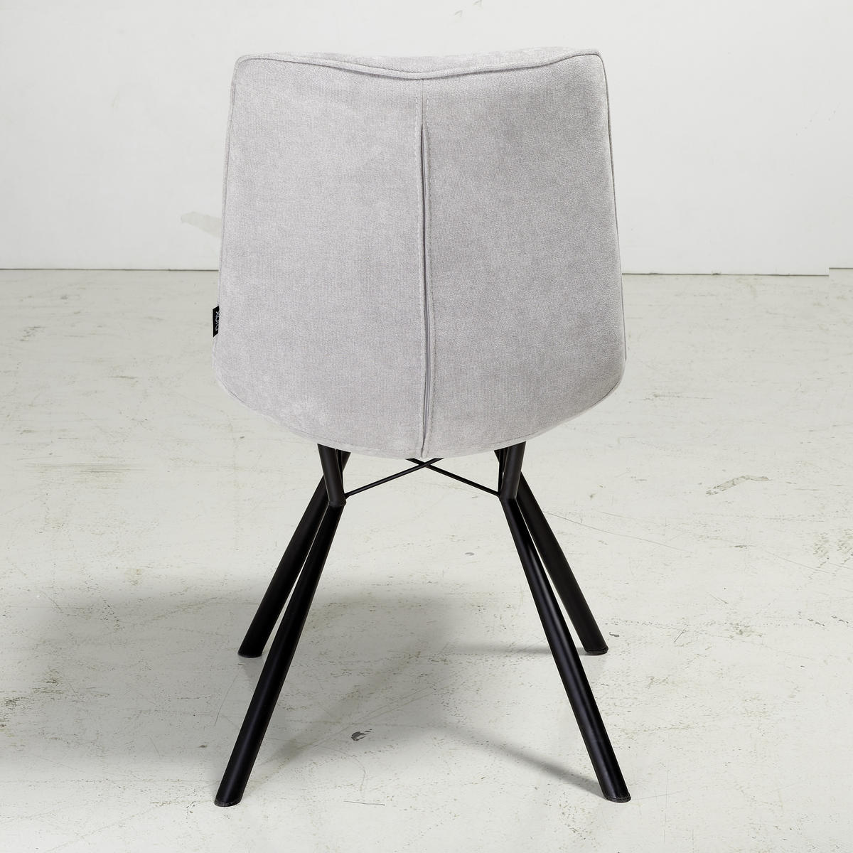 ŽIDLE, černá, světle šedá - černá/světle šedá, Design, kov/textil (48/87/62,5cm) - Xora