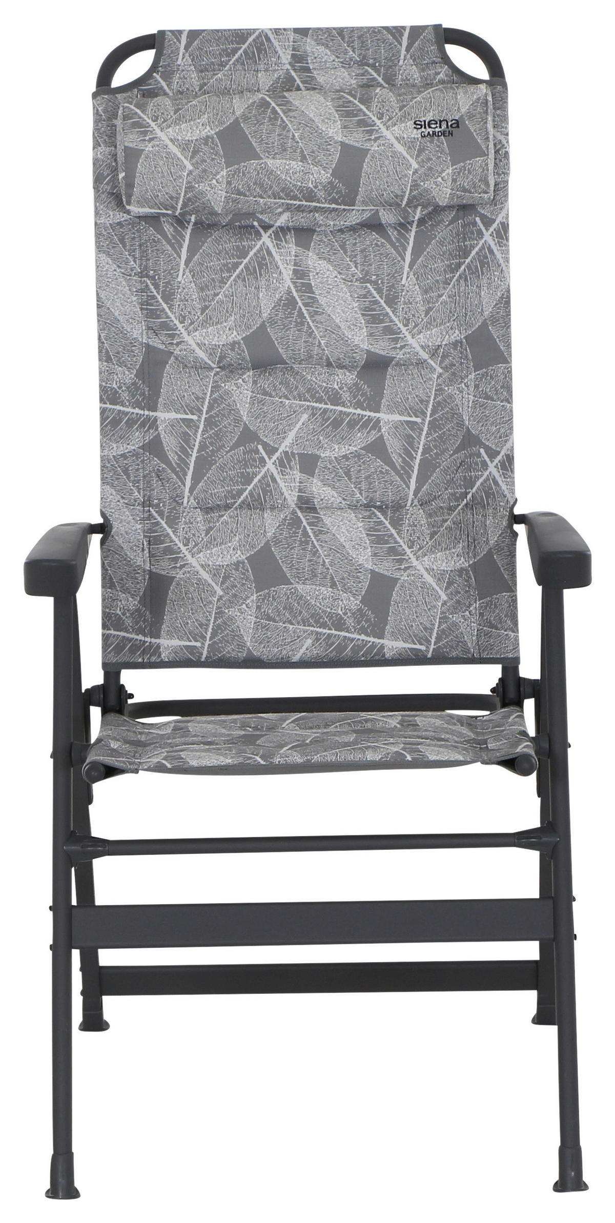 CAMPINGSESSEL - Anthrazit/Grau, KONVENTIONELL, Textil/Metall (61/121/68cm) - Siena Garden