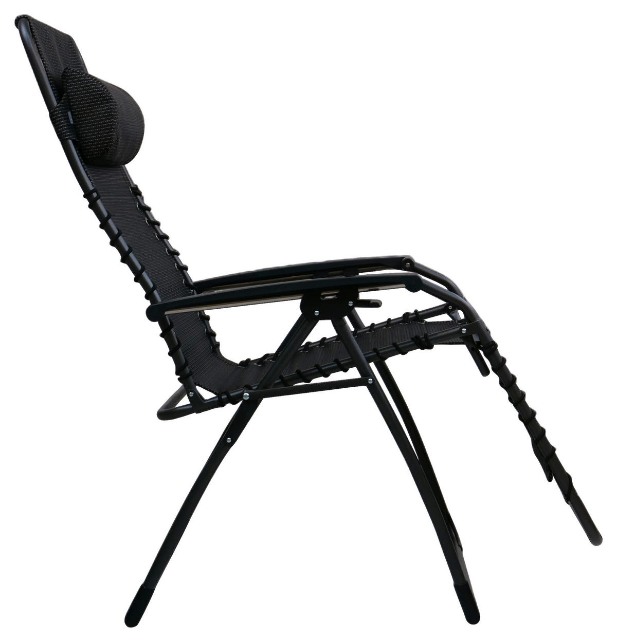 GARTEN-RELAXSESSEL Stahl  - Anthrazit, KONVENTIONELL, Kunststoff/Textil (67/120/67cm)