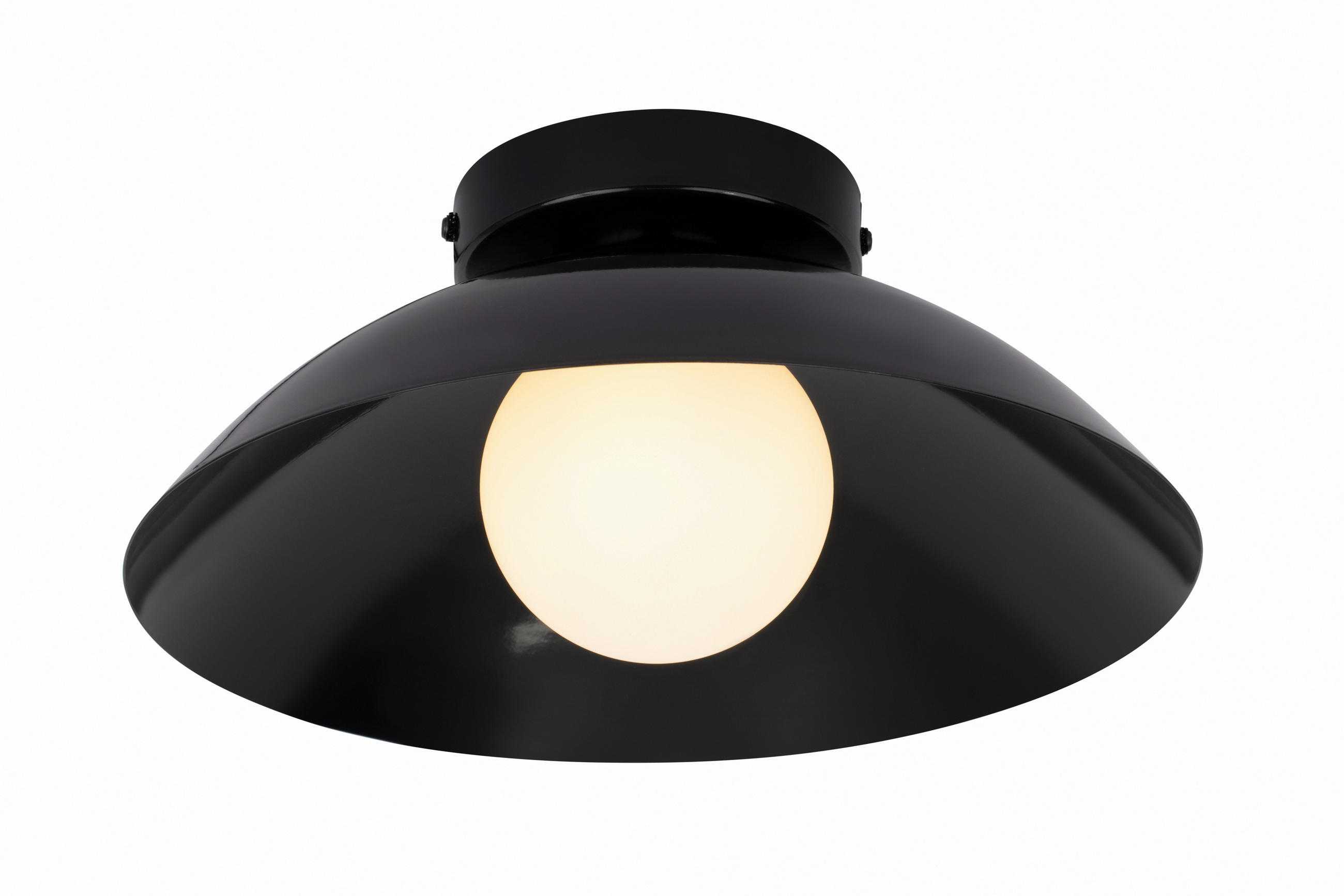 DECKENLEUCHTE  30/15 cm    - Schwarz, Design, Kunststoff/Metall (30/15cm) - Collet's Monde