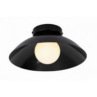 DECKENLEUCHTE  30/15 cm    - Schwarz, Design, Kunststoff/Metall (30/15cm) - Collet's Monde