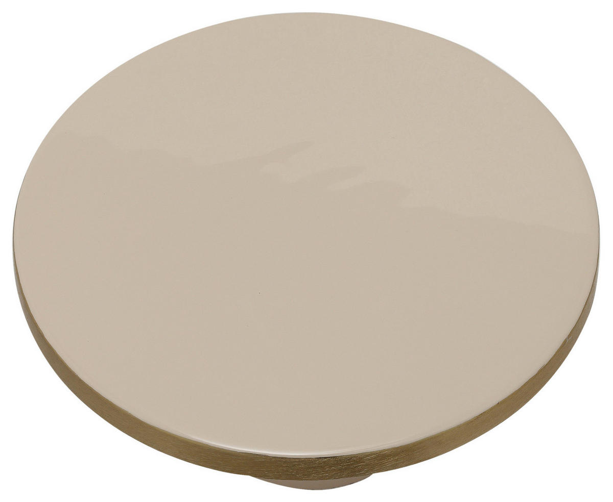 TORTENPLATTE - Beige/Goldfarben, Trend, Metall (21/14cm) - Kayoom