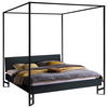 HIMMELBETT 140/200 cm  in Anthrazit  - Anthrazit, Design, Holzwerkstoff/Metall (140/200cm) - Hasena