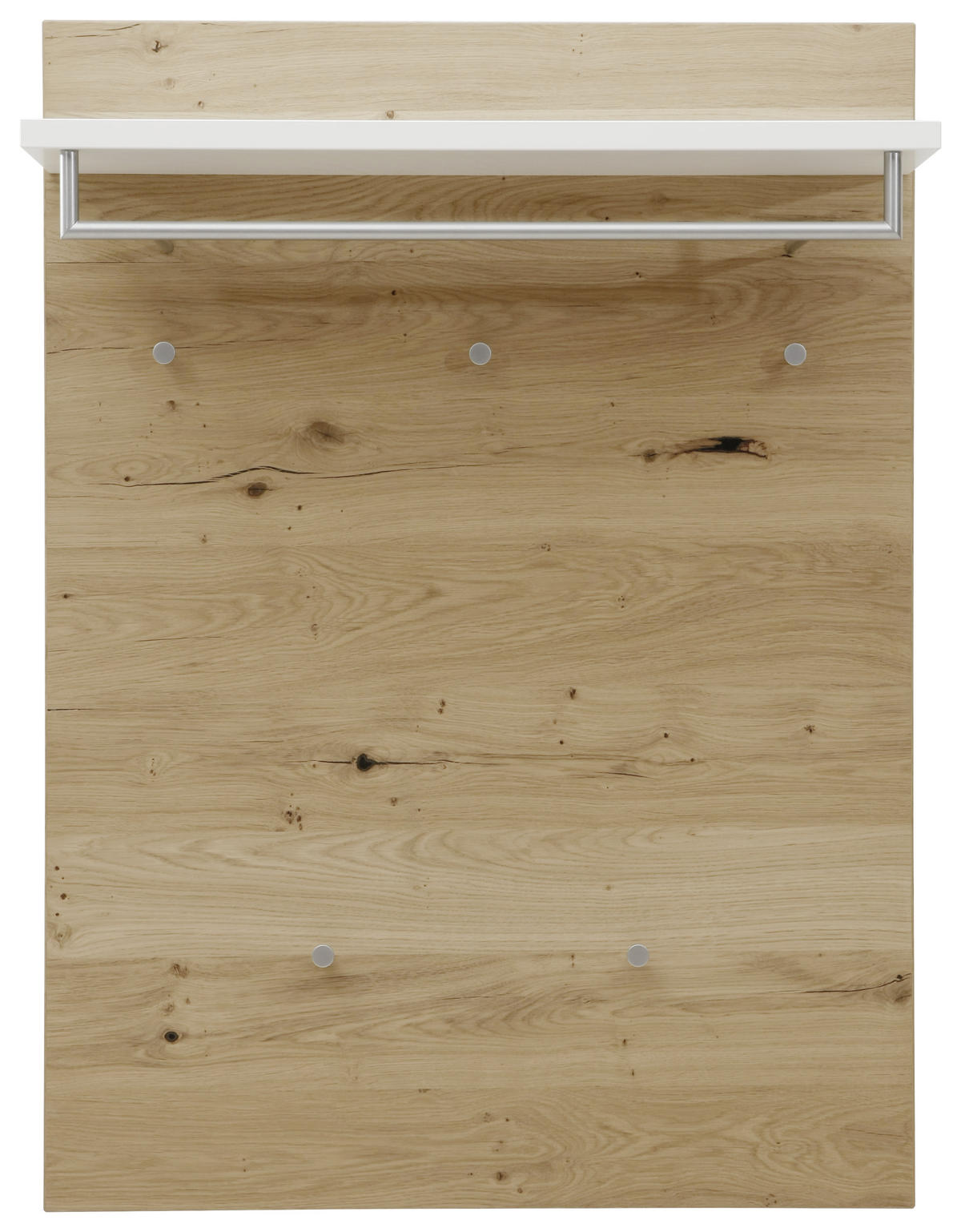 GARDEROBENPANEEL  in 80/109/27 cm  - Weiss/Eichefarben, Design, Holz/Holzwerkstoff (80/109/27cm) - Dieter Knoll