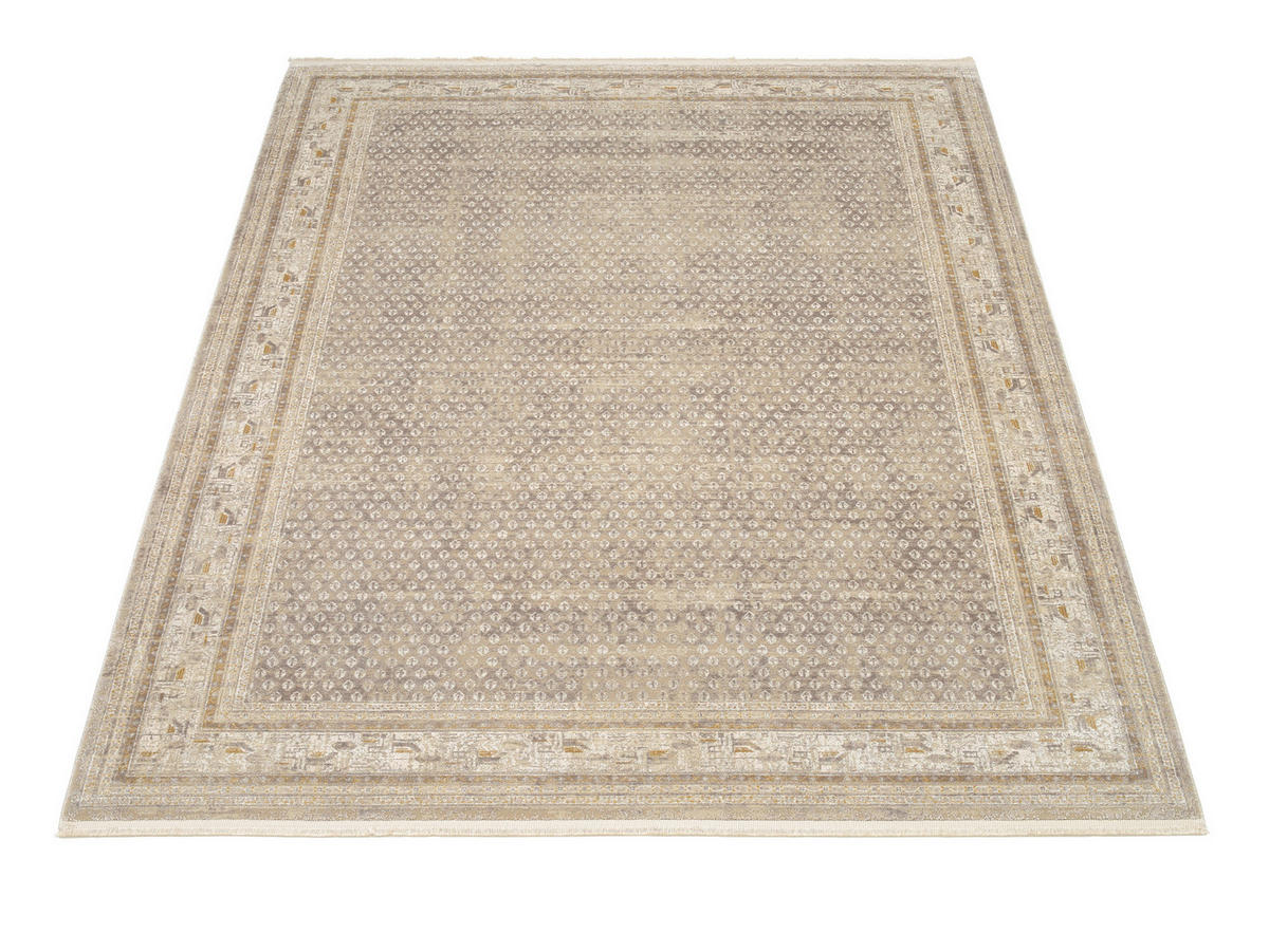WEBTEPPICH 67/130 cm Monza Goldfarben, Beige  - Beige/Goldfarben, KONVENTIONELL, Textil (67/130cm) - Dieter Knoll