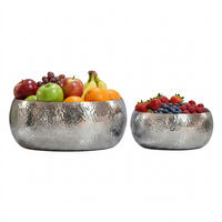 OBSTSCHALE  - Silberfarben, Design, Metall (40/23/40cm) - Livetastic